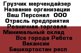 Грузчик-мерчендайзер › Название организации ­ Ваш Персонал, ООО › Отрасль предприятия ­ Розничная торговля › Минимальный оклад ­ 12 000 - Все города Работа » Вакансии   . Башкортостан респ.,Баймакский р-н